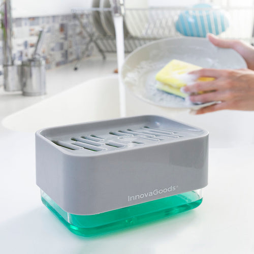 2-in-1 Zeepdispenser voor de Gootsteen – InnovaGoods
